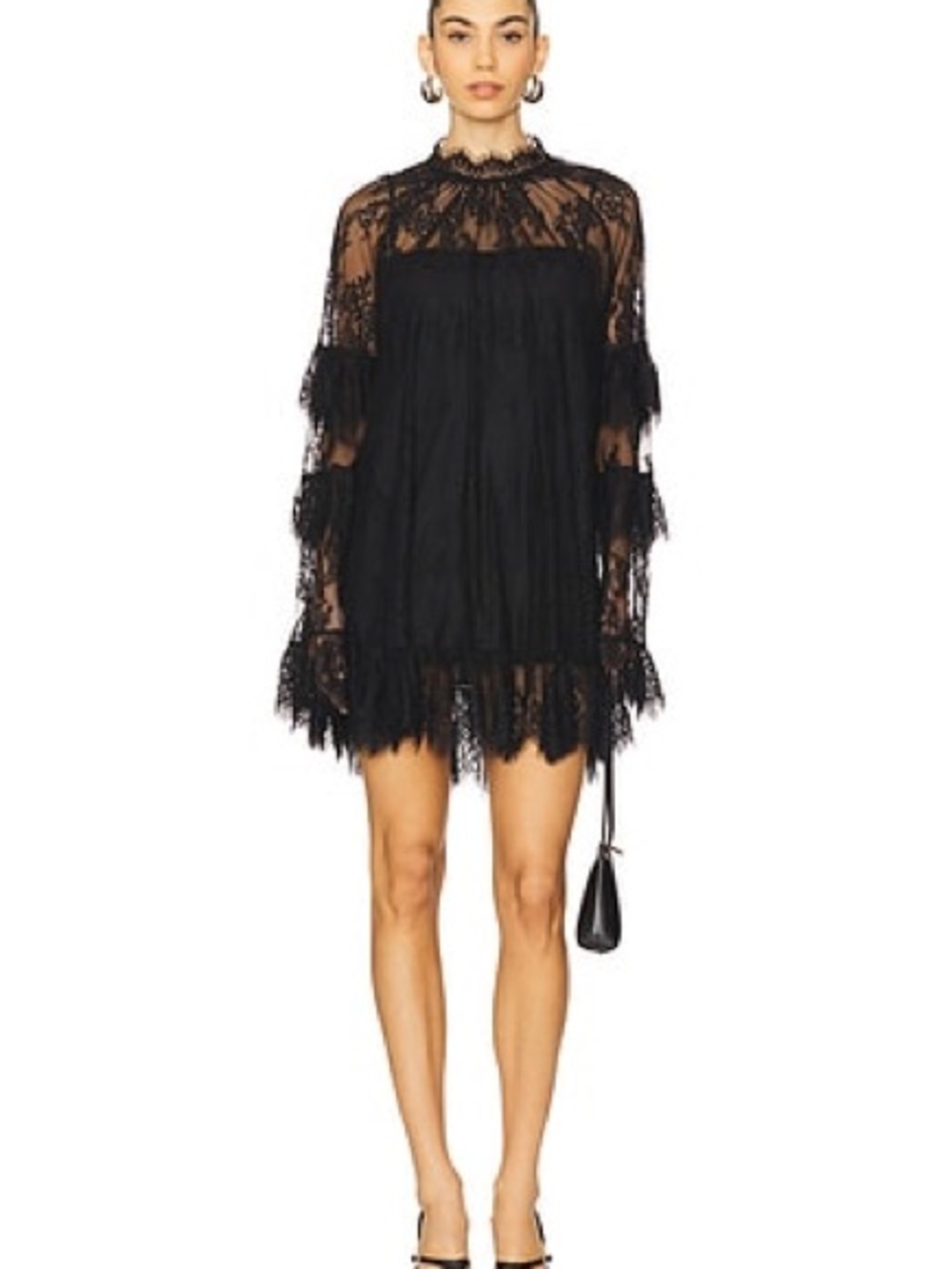 REVOLVE Mia Mini Dress in Black STONE COLD FOX Sz S